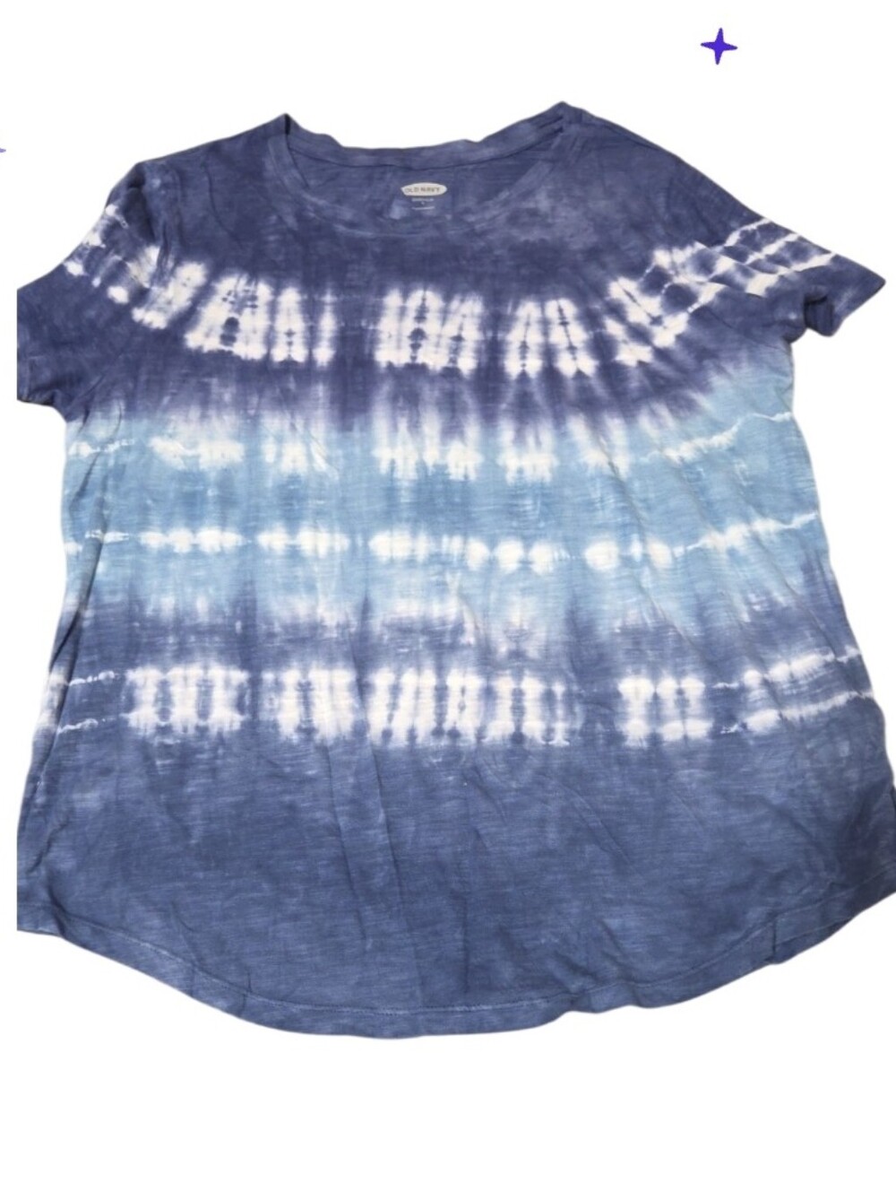 Lg Old Navy Everyday Tie-Dye Short Sleeve Tee - Blue